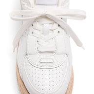 Valentino Garavani  Freedots XL Leather Sneakers - White