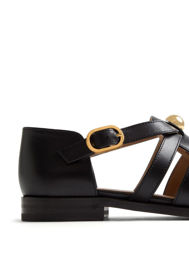 Valentino Garavani Vlogo Signature Fisherman Sandal In 20mm Calfskin