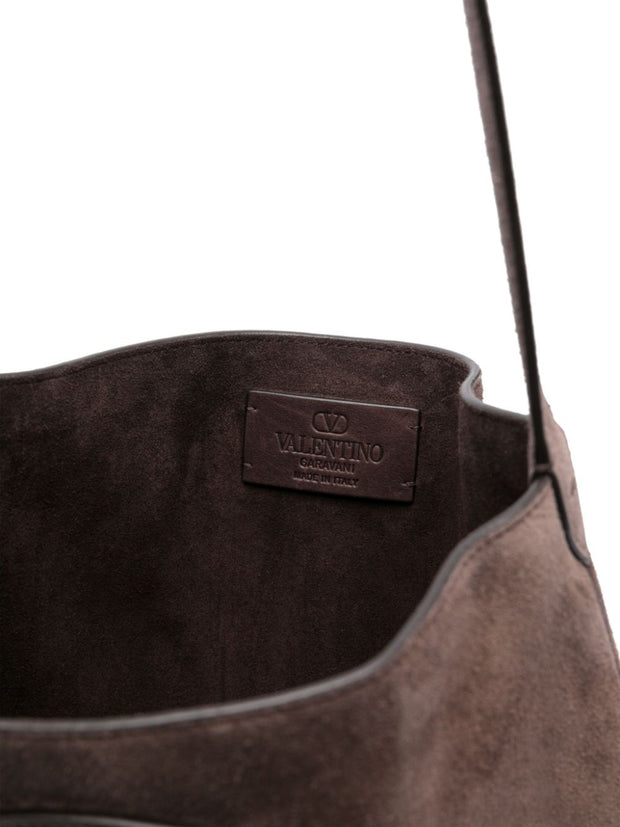Valentino Garavani Nellcote Suede Leather Shoudler Bag