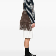 Valentino Garavani Nellcote Suede Leather Shoudler Bag