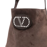 Valentino Garavani Nellcote Suede Leather Shoudler Bag