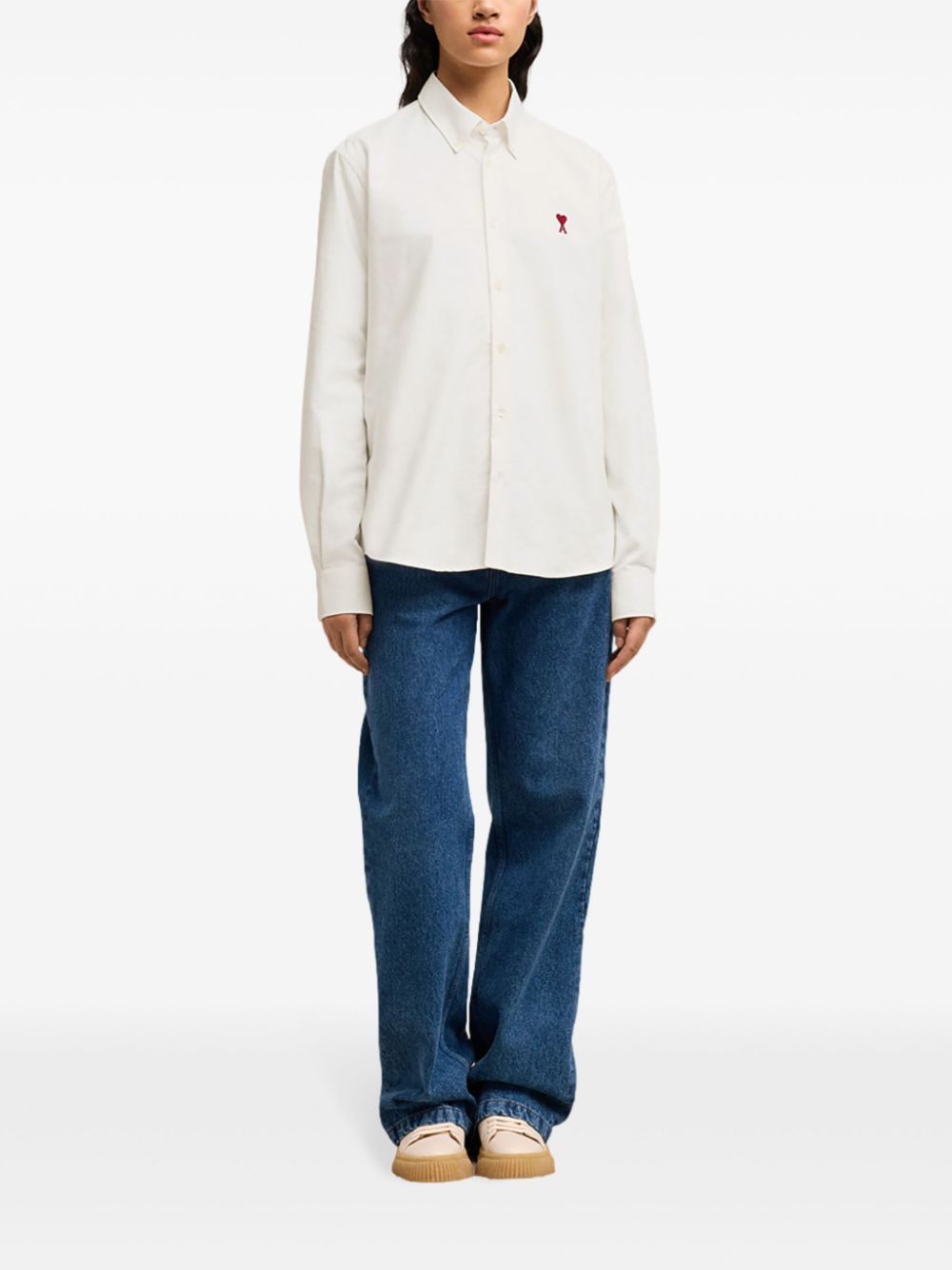 Ami Paris White Cotton Shirt