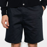 Ami Paris Cotton Blend Elasticated Waist Shorts Blue