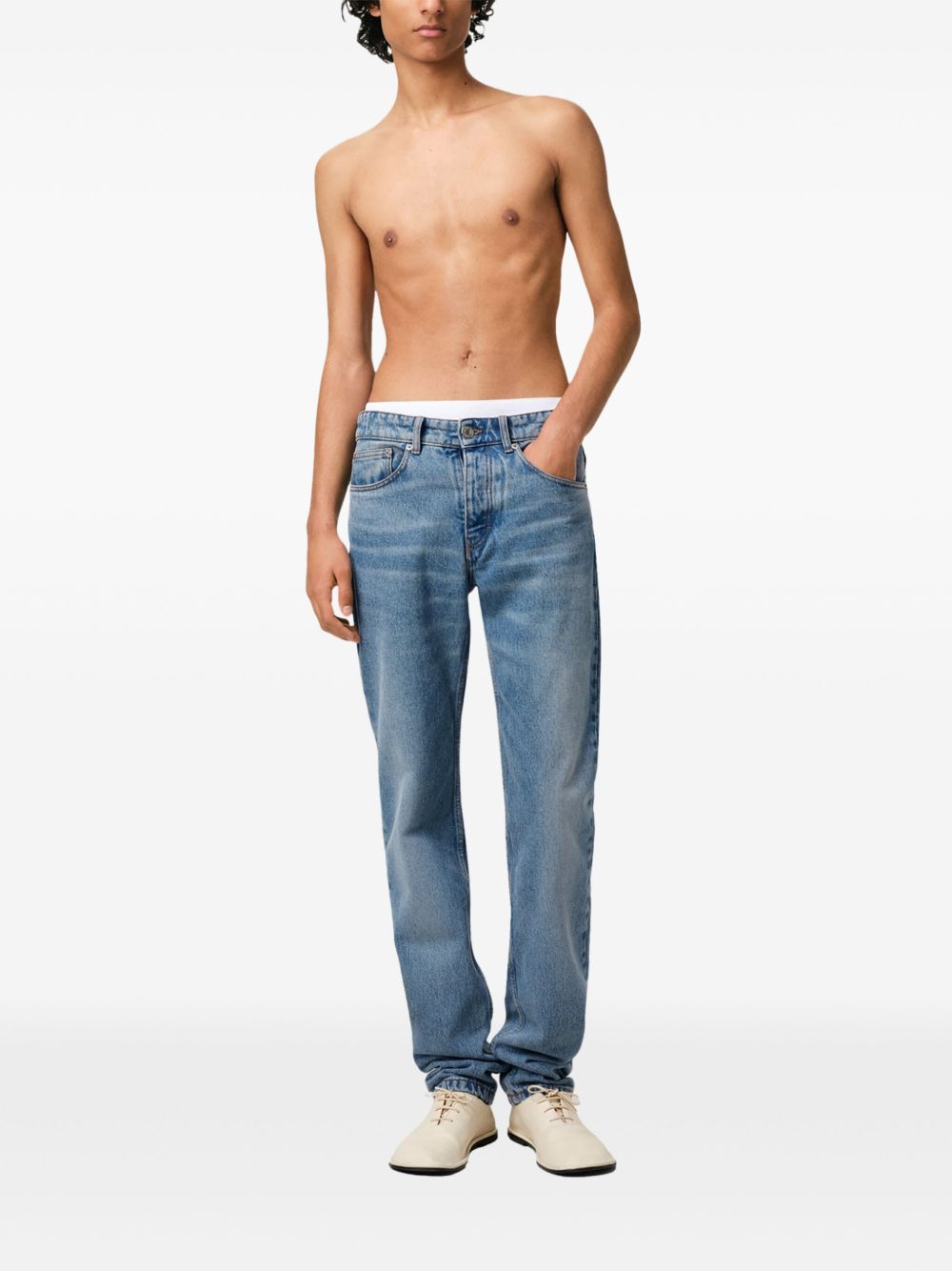 Ami Paris Classic Fit Jeans Clear Blue