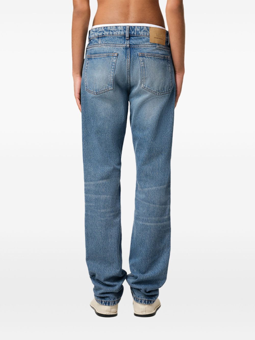 Ami Paris Classic Fit Jeans Clear Blue