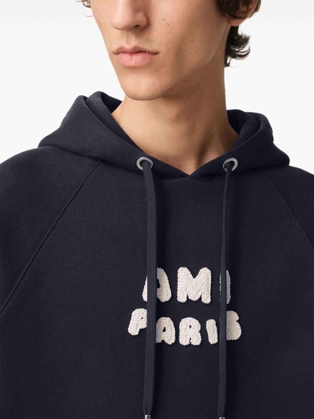 Ami Paris Hooded Sweatshirt Blue