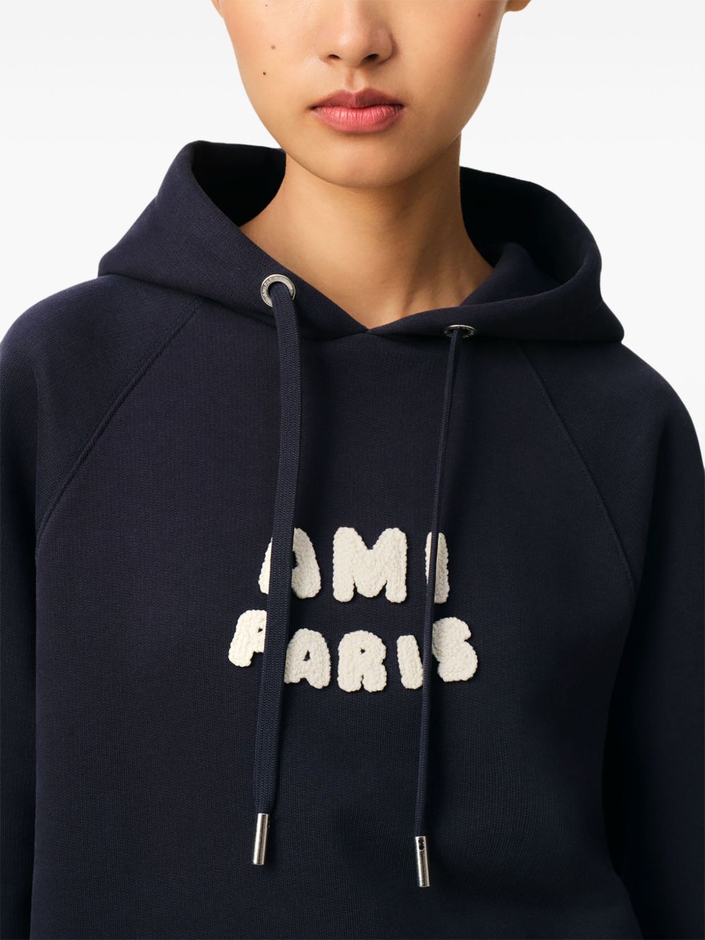 Ami Paris Hooded Sweatshirt Blue