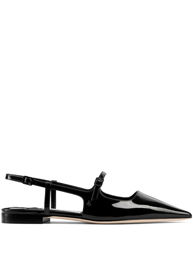 Jimmy Choo Didi Slingback Flats In Black