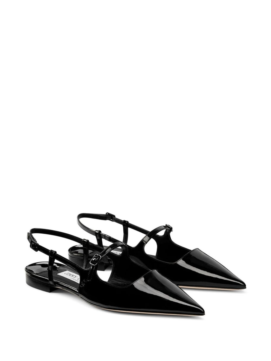 Jimmy Choo Didi Slingback Flats In Black