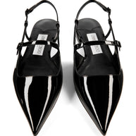 Jimmy Choo Didi Slingback Flats In Black