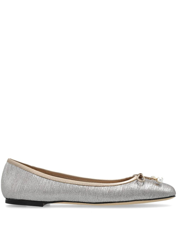 Jimmy Choo Elme Flat With Pearl Embellishment