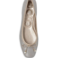 Jimmy Choo Elme Ballet Flats In Silver