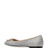Jimmy Choo Elme Ballet Flats In Silver