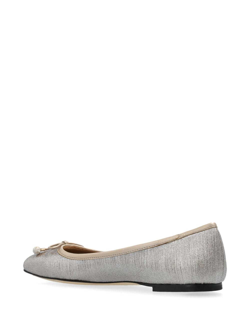 Jimmy Choo Elme Ballet Flats In Silver
