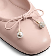 Jimmy Choo Elme Ballet Flats In Powder