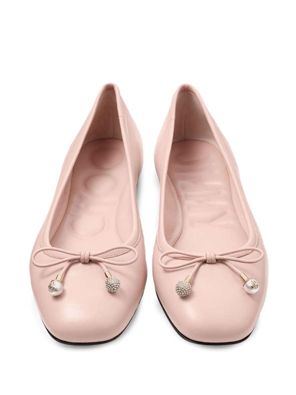 Jimmy Choo Elme Ballet Flats Powder