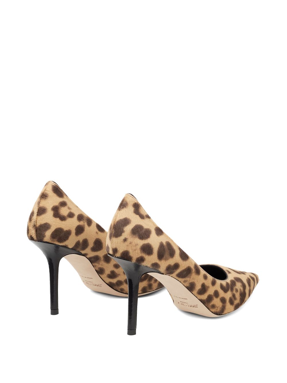 Jimmy Choo Love 85 Leopard Print Pony Pumps