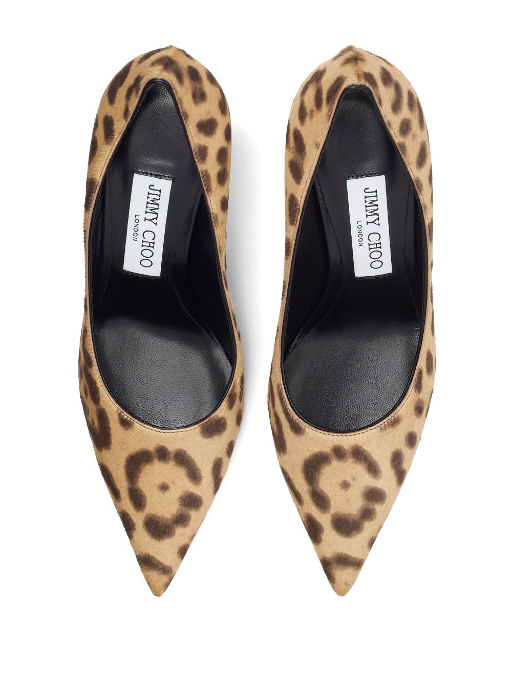 Jimmy Choo Love 85 Leopard Print Pony Pumps