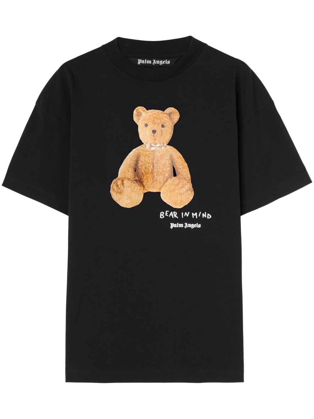 Palm Angels Bear Print T-shirt Black