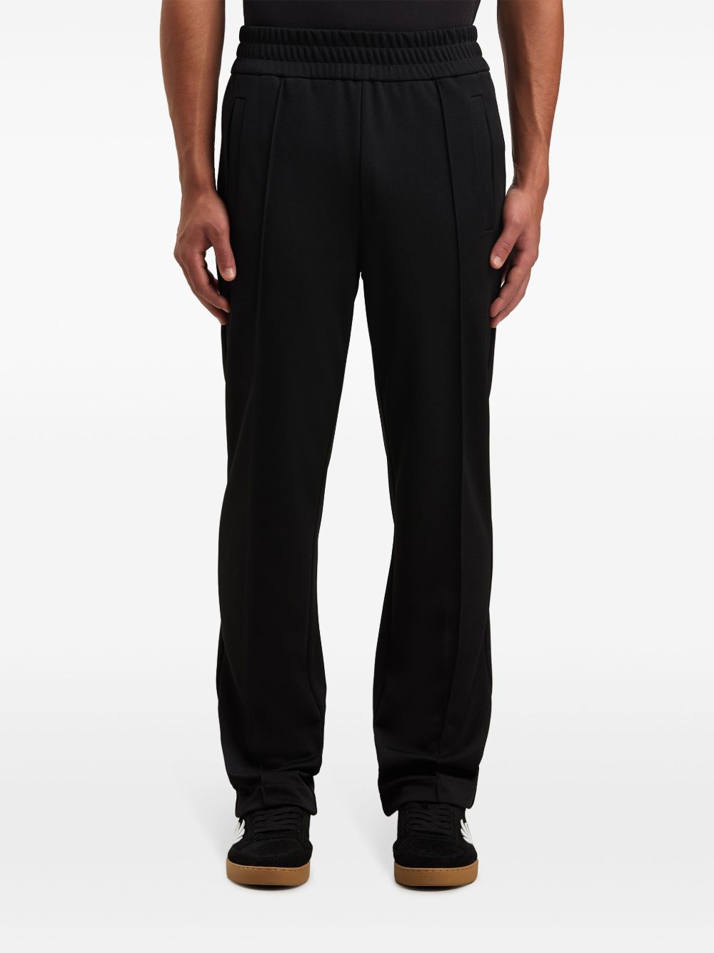 Palm Angels Logo Print Trousers Black