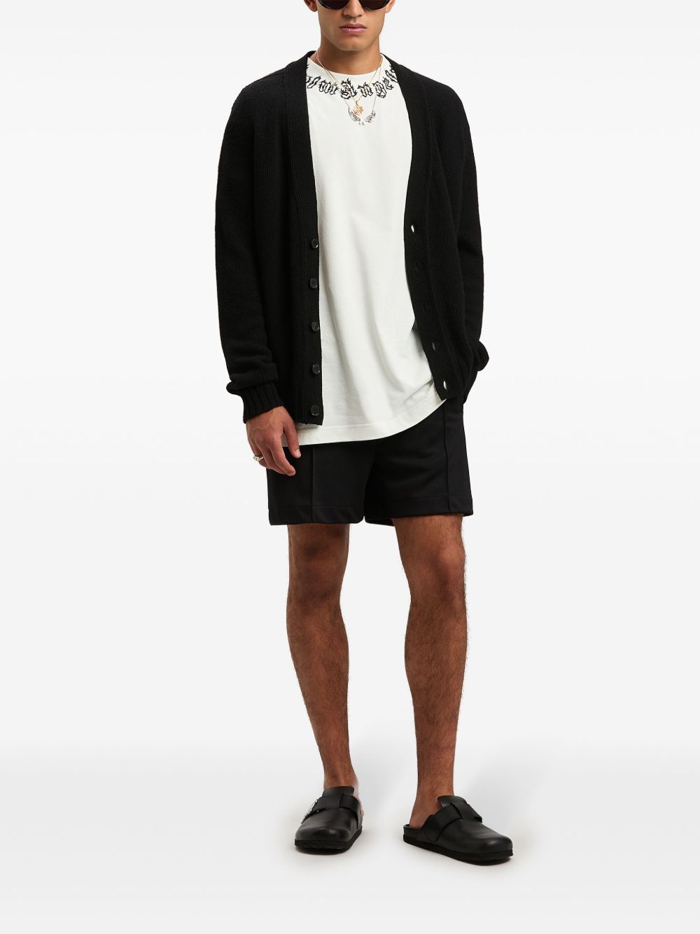 Palm Angels Logo Shorts Black