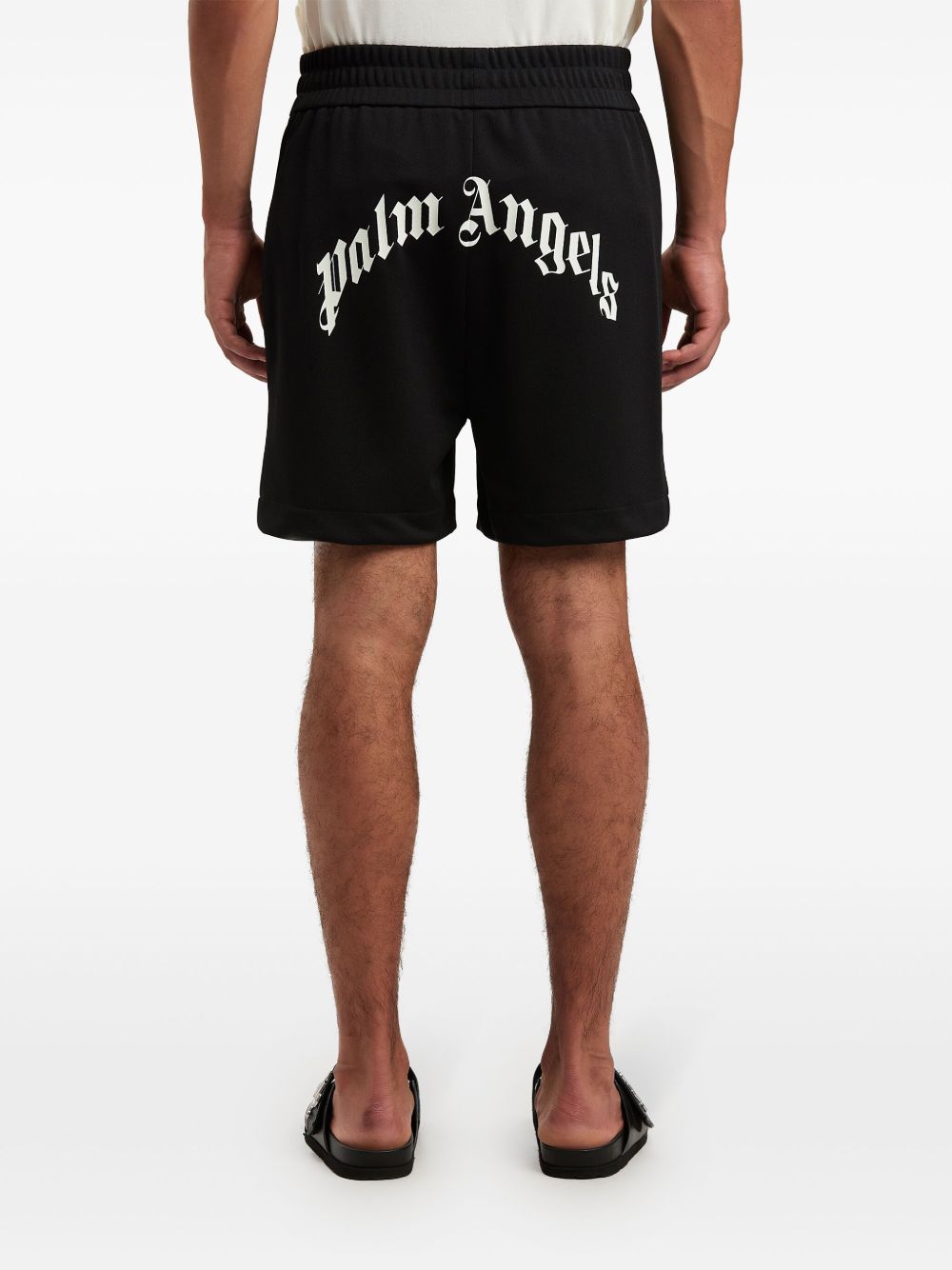 Palm Angels Logo Shorts Black