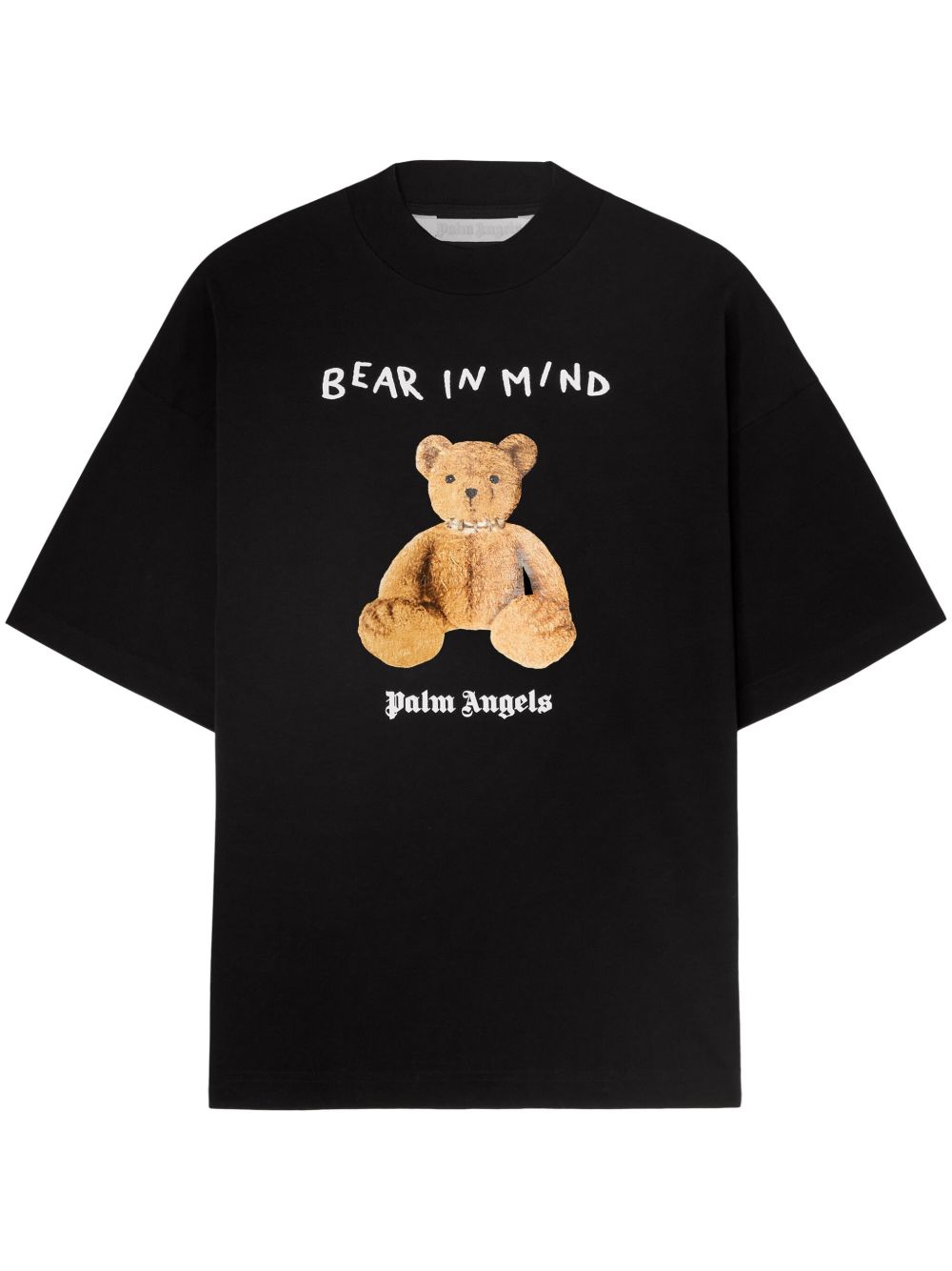 Palm Angels Bear Print T-shirt Black