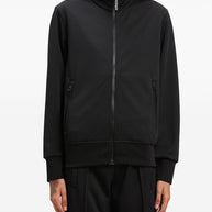 Palm Angels Zip Up Logo Jacket Black