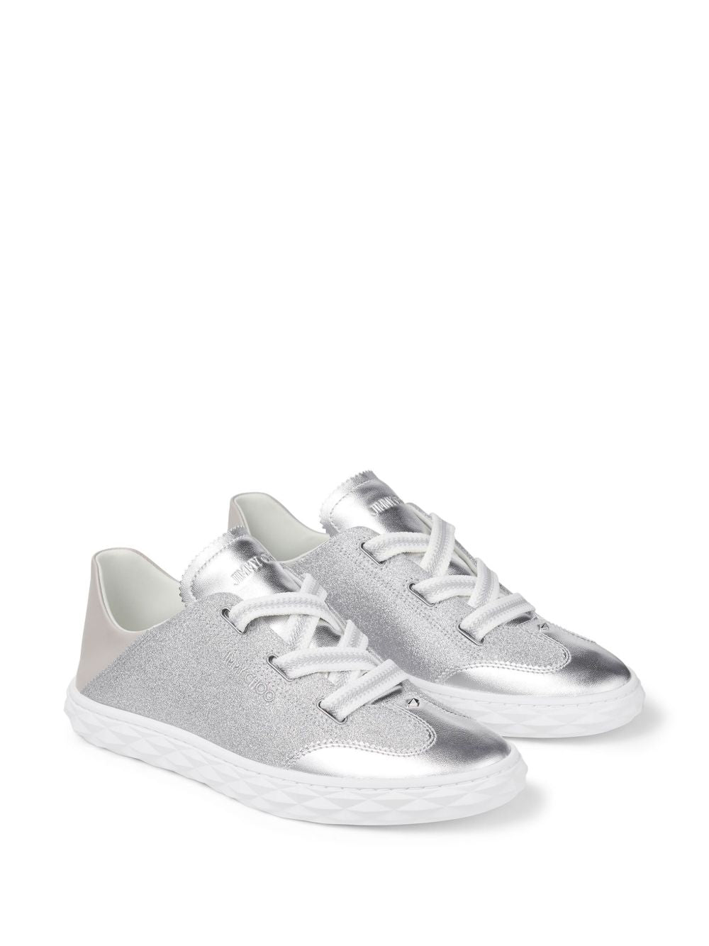 Jimmy Choo Diamond Light Flex Sneakers Silver