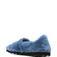 Marni Faux Fur Slip-on Loafers - Blue