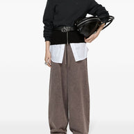 Acne Black Cotton Face Logo Sweatshirt