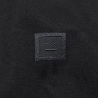 Acne Cotton Face Logo T-shirt In Black