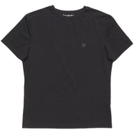 Acne Cotton Face Logo T-shirt In Black