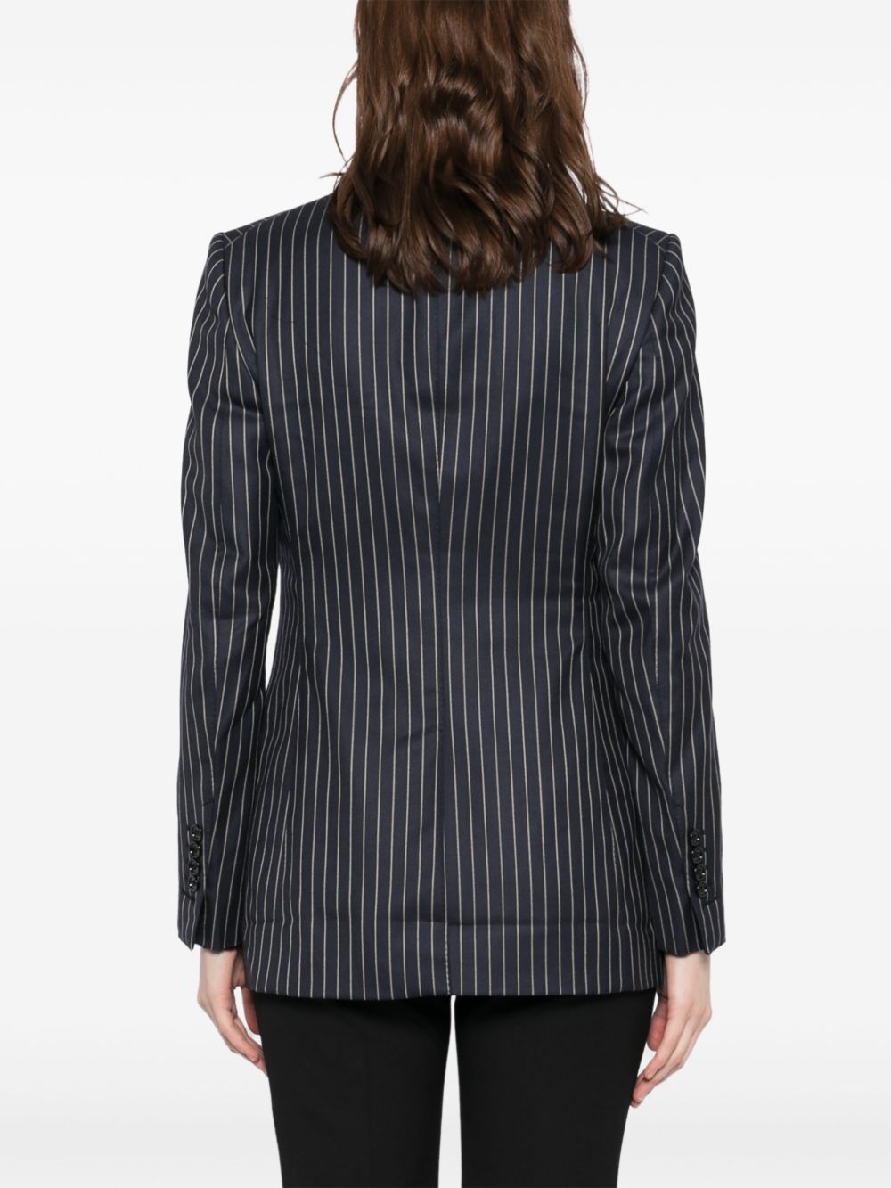 Tom Ford Pinstripe Jacket Blue