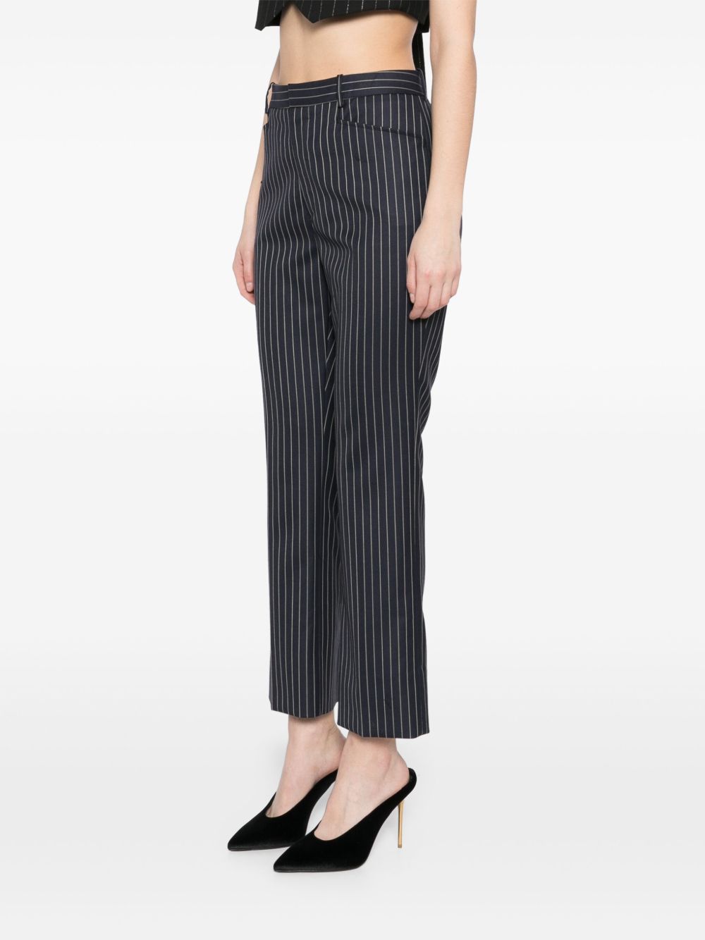 Tom Ford Pinstripe Trousers Blue