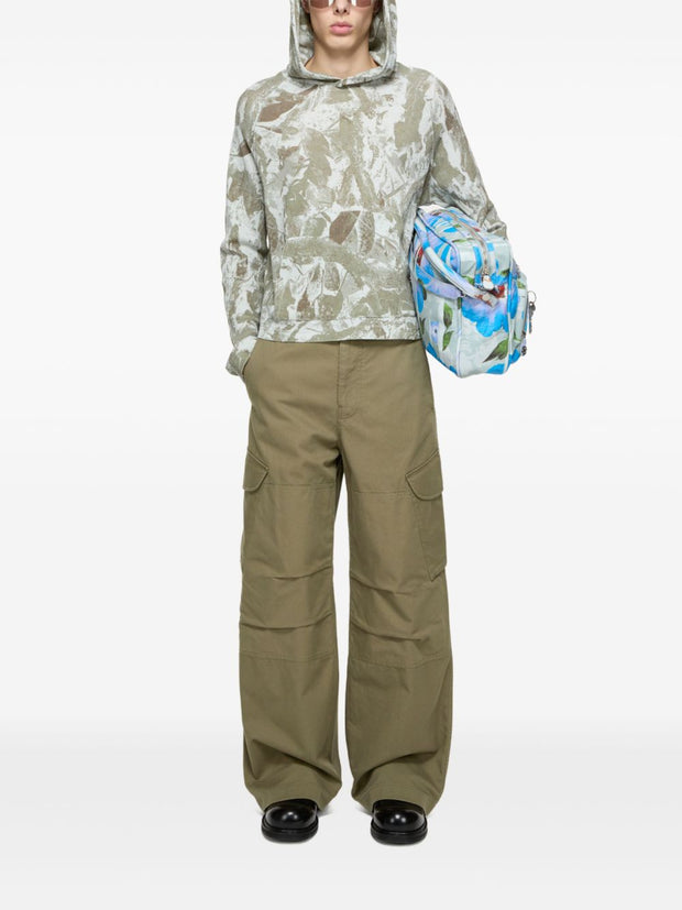 Acne Studios Cargo Trousers In Green