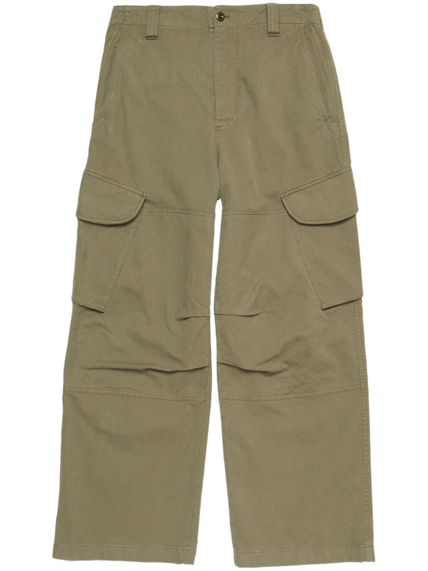 Acne Studios Cargo Trousers In Green