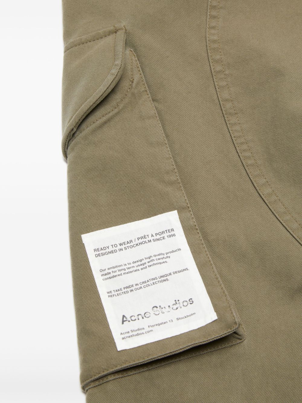 Acne Studios Cargo Trousers Green