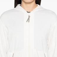 Brunello Cucinelli Full ZIp Hooded Sweatshirt In White