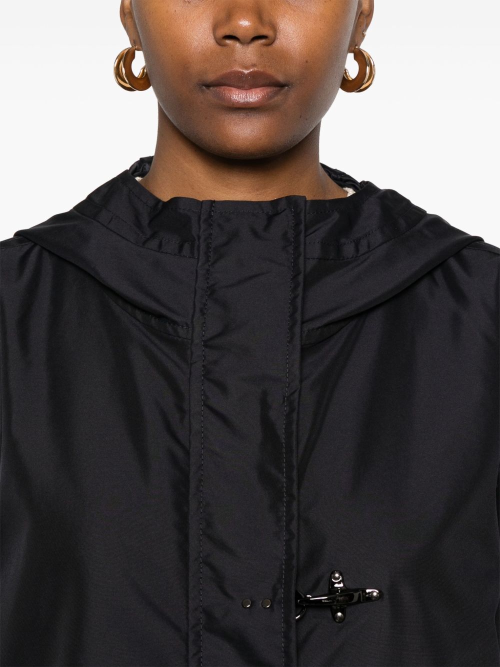 Fay Short Parka Coat - Blue