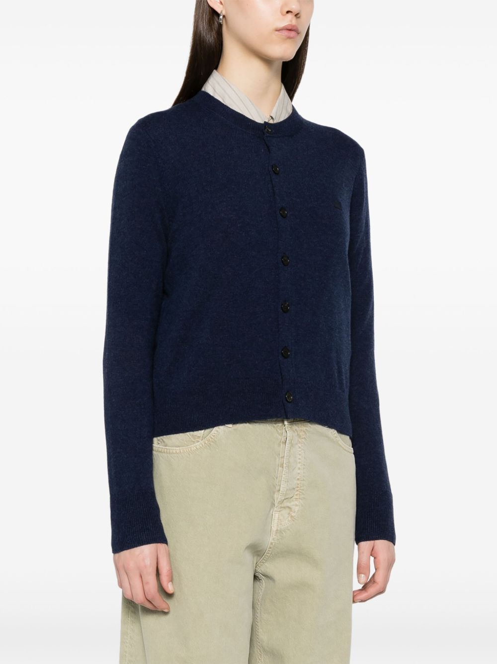 Acne Wool Cardigan Blue