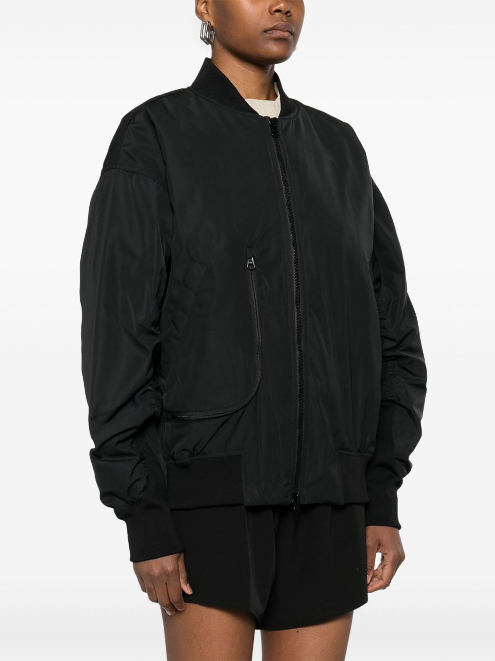 Adidas By Stella McCartney Woven Bomber Jacket Black