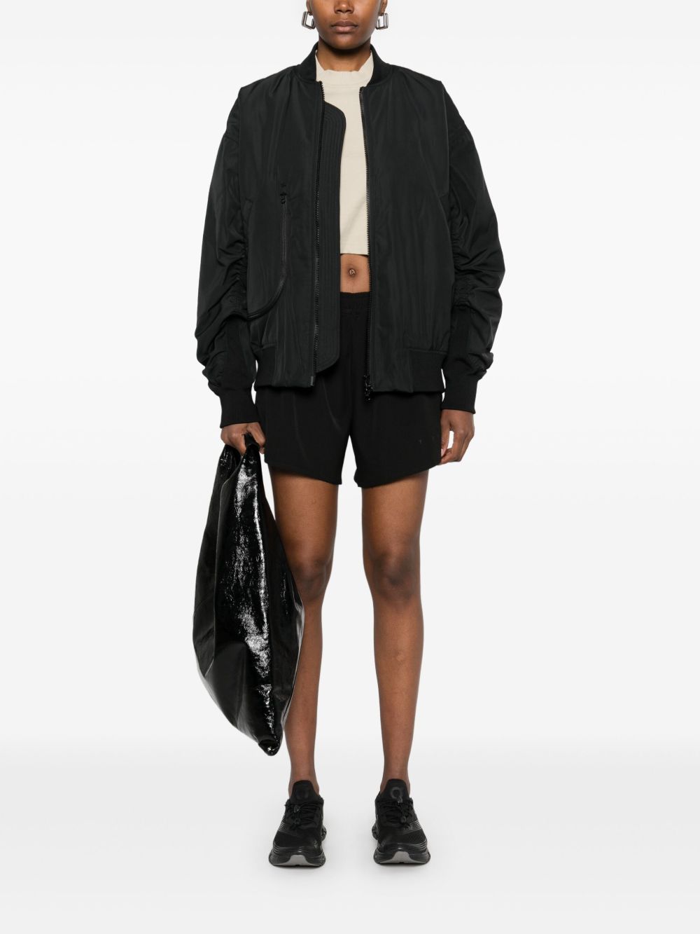 Adidas By Stella McCartney Woven Bomber Jacket Black