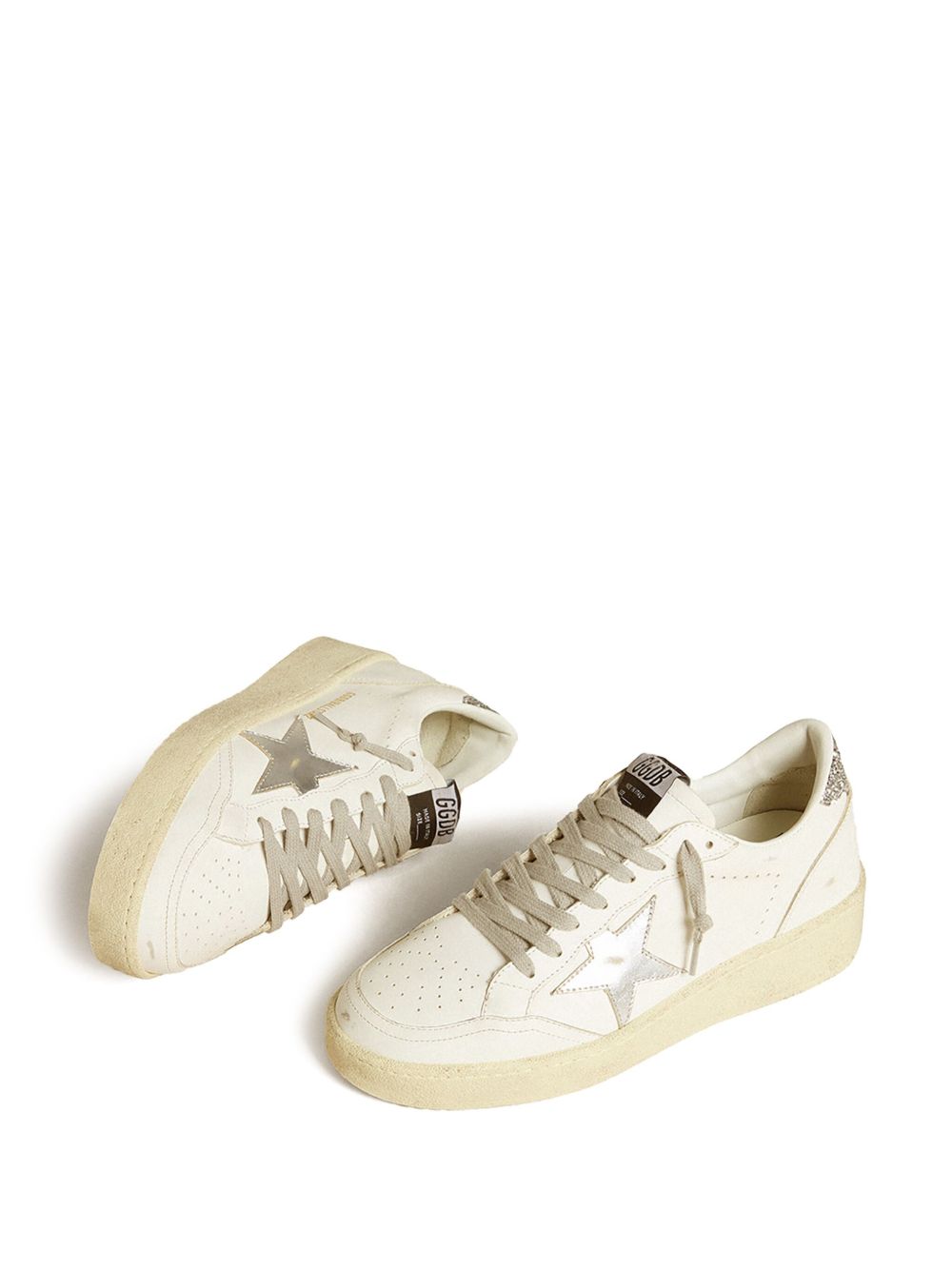 Golden Goose Ball Star Sneakers Silver