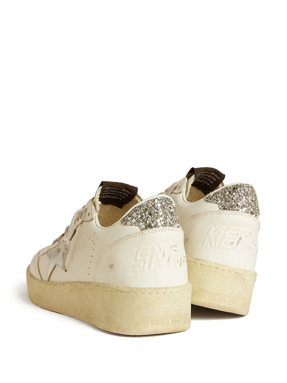 Golden Goose Ball Star Sneakers Silver