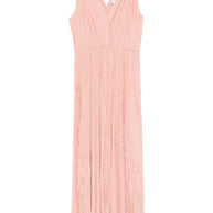 Forte Forte Pleated Midi Dress In Powder