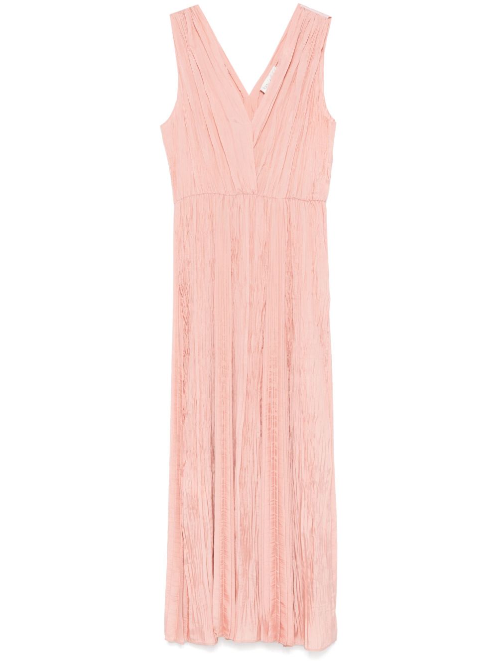Forte Forte Pleated Midi Dress In Powder
