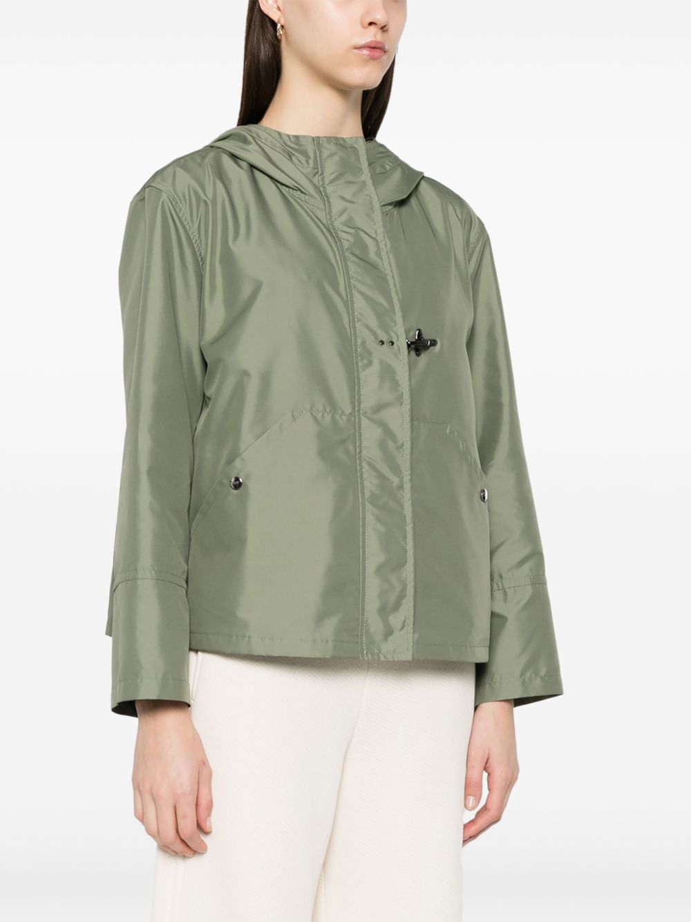 Fay Short Parka Coat - Green