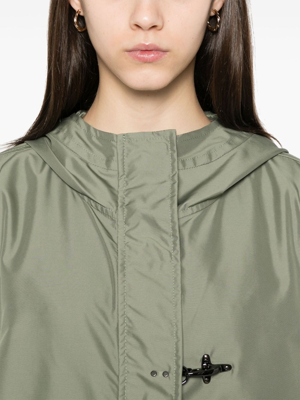 Fay Short Parka Coat - Green