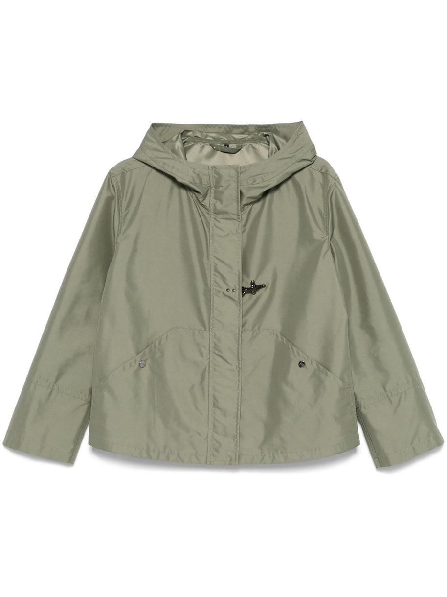 Fay Short Parka Coat - Green